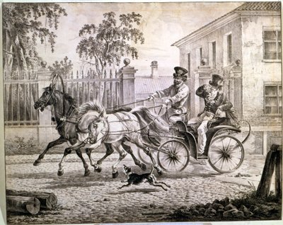 داندي في دروشكي ، 1820 بواسطة ألكسندر أوسيبوفيتش أورلوفسكي